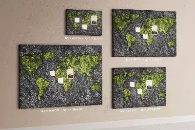 Tableau d’affichage en liège Carte du monde classique