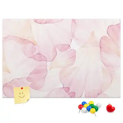 Tableau en liège décoratif motif Pétales à l'aquarelle