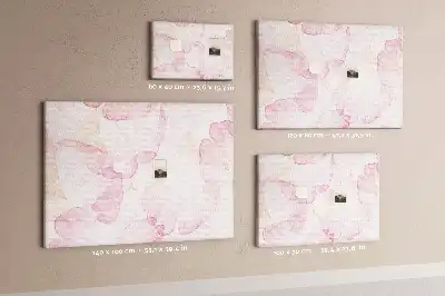 Tableau en liège décoratif motif Pétales à l'aquarelle