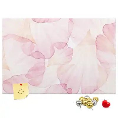 Tableau en liège décoratif motif Pétales à l'aquarelle