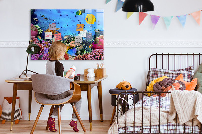 Tableau aimanté horizontal La vie sous-marine