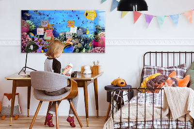 Tableau aimanté horizontal La vie sous-marine