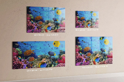 Tableau aimanté horizontal La vie sous-marine