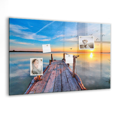 Tableau mural magnétique Jetée du lac