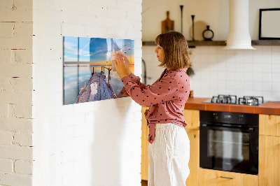 Tableau mural magnétique Jetée du lac