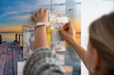 Tableau mural magnétique Jetée du lac