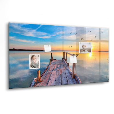 Tableau mural magnétique Jetée du lac