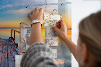 Tableau mural magnétique Jetée du lac