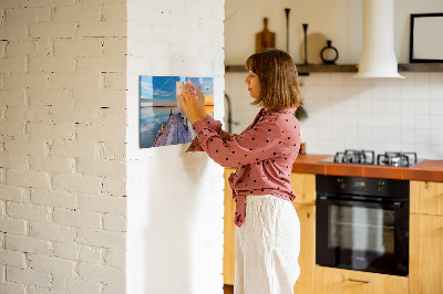 Tableau mural magnétique Jetée du lac