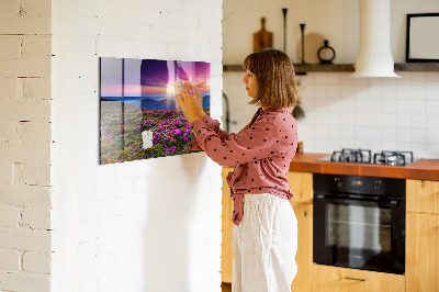 Tableau pour magnet Fleurs du lever du soleil