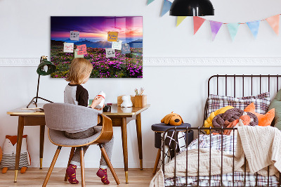 Tableau pour magnet Fleurs du lever du soleil
