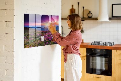 Tableau pour magnet Fleurs du lever du soleil