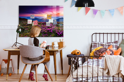 Tableau pour magnet Fleurs du lever du soleil