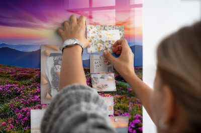 Tableau pour magnet Fleurs du lever du soleil