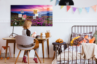 Tableau pour magnet Fleurs du lever du soleil