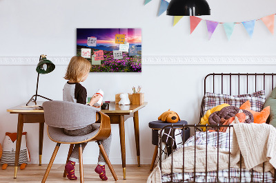 Tableau pour magnet Fleurs du lever du soleil