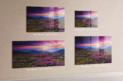 Tableau pour magnet Fleurs du lever du soleil