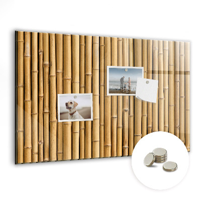 Tableau aimanté horizontal bâtons de bambou
