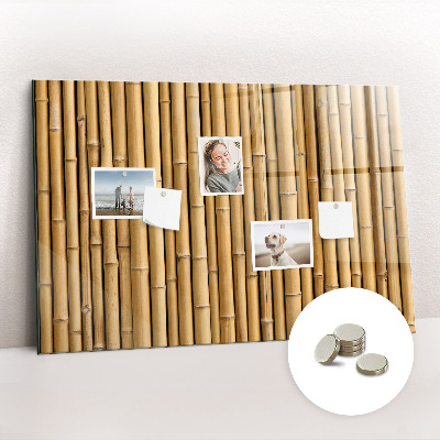 Tableau aimanté horizontal bâtons de bambou