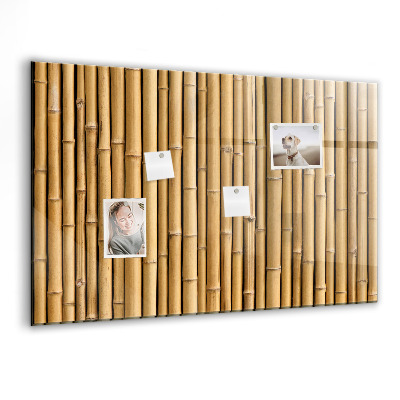 Tableau aimanté horizontal bâtons de bambou