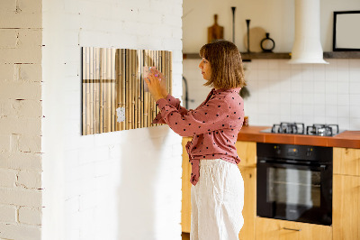 Tableau aimanté horizontal bâtons de bambou
