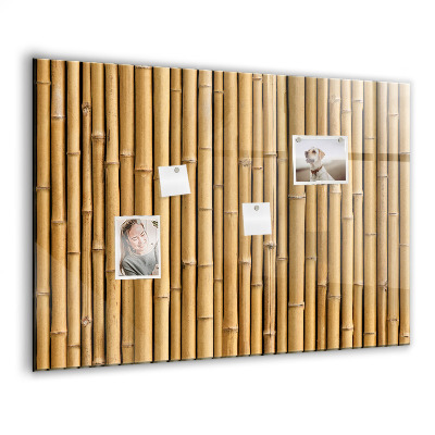 Tableau aimanté horizontal bâtons de bambou
