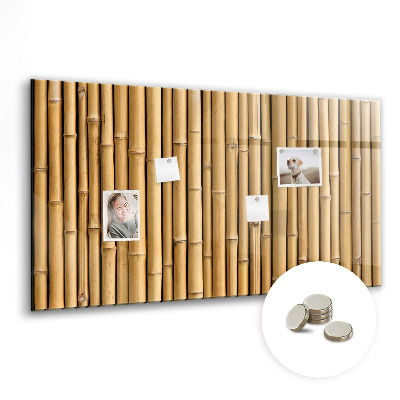 Tableau aimanté horizontal bâtons de bambou