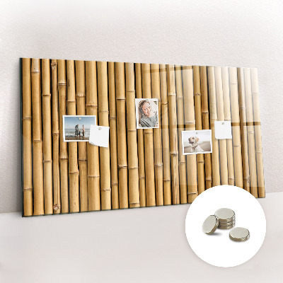 Tableau aimanté horizontal bâtons de bambou
