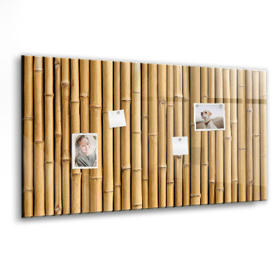 Tableau aimanté horizontal bâtons de bambou
