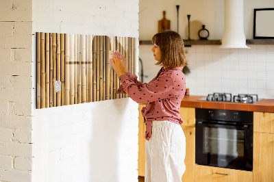 Tableau aimanté horizontal bâtons de bambou