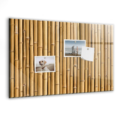 Tableau aimanté horizontal bâtons de bambou