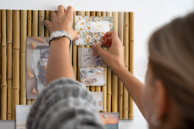 Tableau aimanté horizontal bâtons de bambou