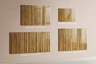 Tableau aimanté horizontal bâtons de bambou