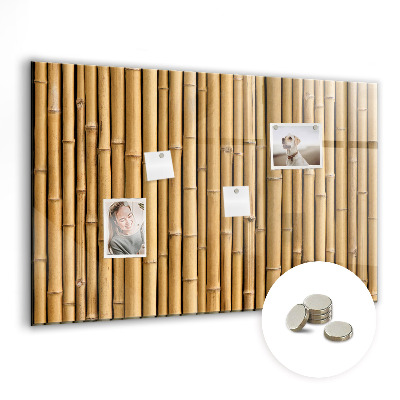 Tableau aimanté horizontal bâtons de bambou