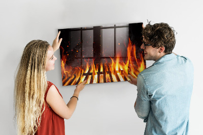 Tableau aimanté horizontal Gril