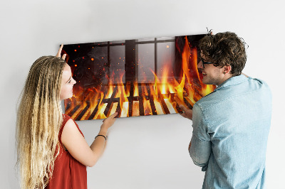 Tableau aimanté horizontal Gril