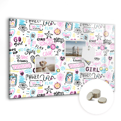 Tableau magnétique enfant Graffiti