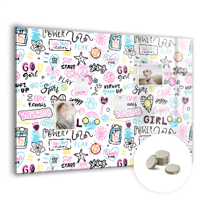 Tableau magnétique enfant Graffiti