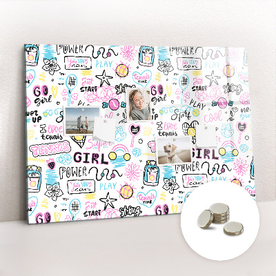 Tableau magnétique enfant Graffiti