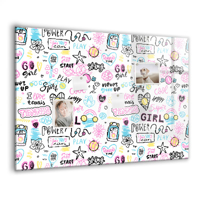 Tableau magnétique enfant Graffiti