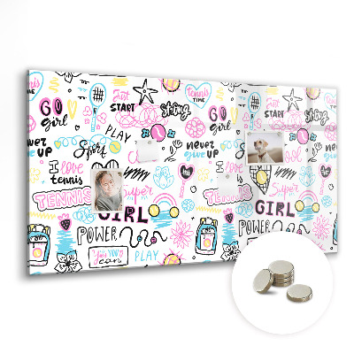 Tableau magnétique enfant Graffiti