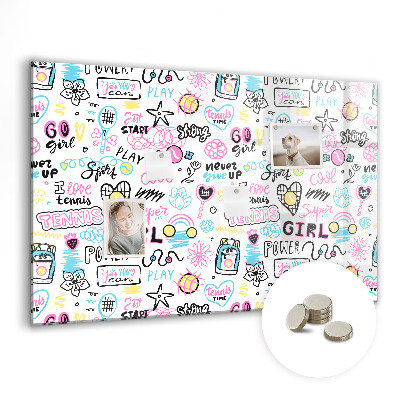 Tableau magnétique enfant Graffiti