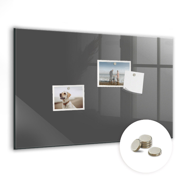 Tableau aimanté horizontal Couleur grise