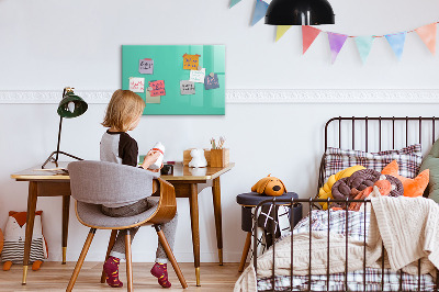Tableau magnétique enfant Couleur turquoise