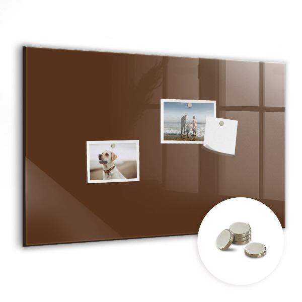 Tableau mural magnétique Couleur marron