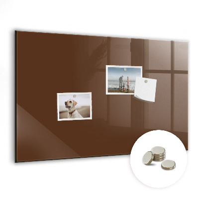 Tableau mural magnétique Couleur marron