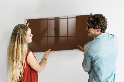 Tableau mural magnétique Couleur marron