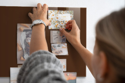 Tableau mural magnétique Couleur marron