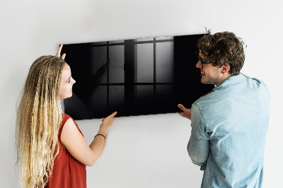 Tableau mural magnétique Couleur noire