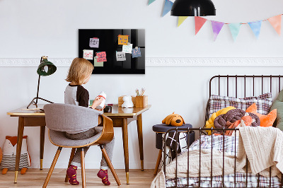 Tableau mural magnétique Couleur noire